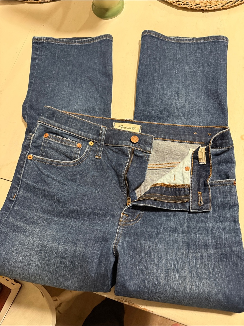 Madewell Women's Dark Blue Flare Jeans